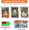 3-Pack Halloween Diamond Painting Kits for Adults – Ghosts Full Drill Round Diamond Art Set (12x16 Inch) DIY Gem Craft Kits for Home Wall Decor & Seasonal Gift
